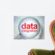 Information concept: optical glass with words Data Integration Wall Mural
