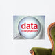 Information concept: optical glass with words Data Integration Wall Mural