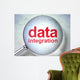 Information concept: optical glass with words Data Integration Wall Mural