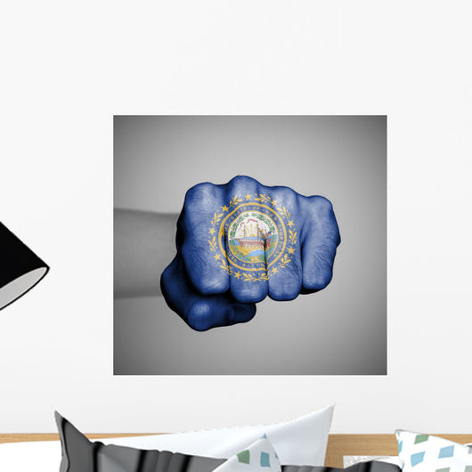United States Fist with Wall Mural