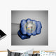 United States Fist with Wall Mural