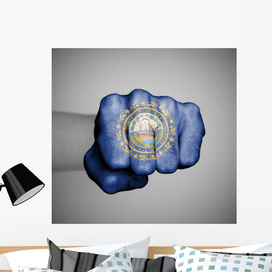 United States Fist with Wall Mural