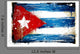 Grungy Cuban Flag