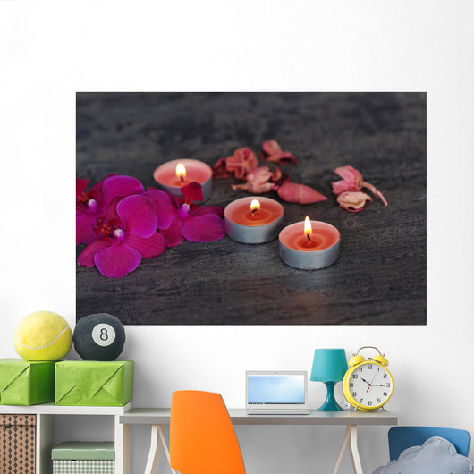 Orchidee Mit Teelichtern