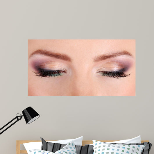 Beautiful Female Eyes with Wall Mural