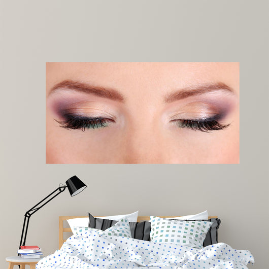 Beautiful Female Eyes with Wall Mural