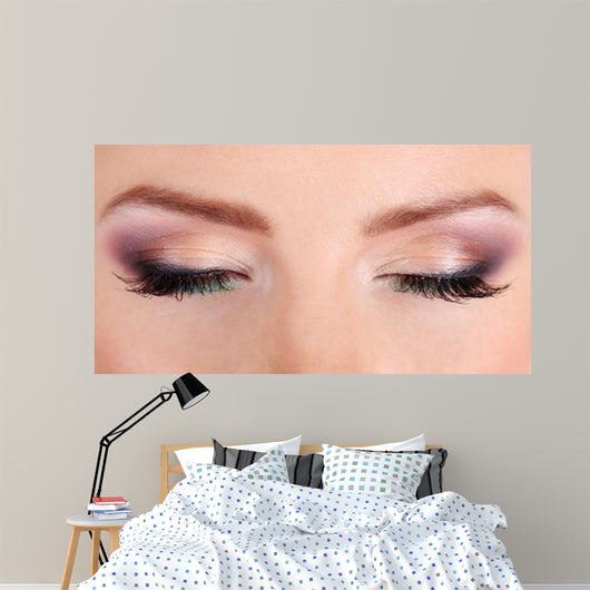 Beautiful Female Eyes with Wall Mural