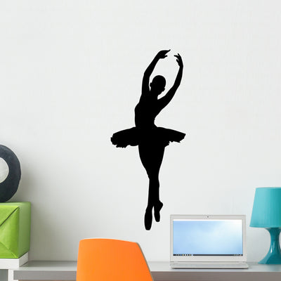 Ballet Dancer shown on a wall