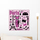 Paris Fashion Set Wall Mural