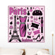 Paris fashion set Wall Mural