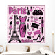 Paris fashion set Wall Mural