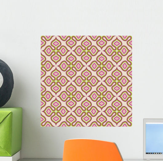 Seamless Floral Texture Wall Decal