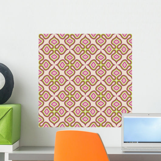 Seamless Floral Texture Wall Decal