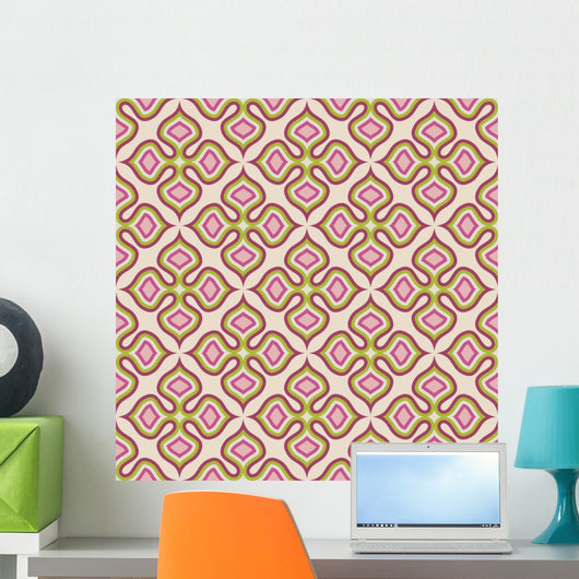 Seamless Floral Texture Wall Decal