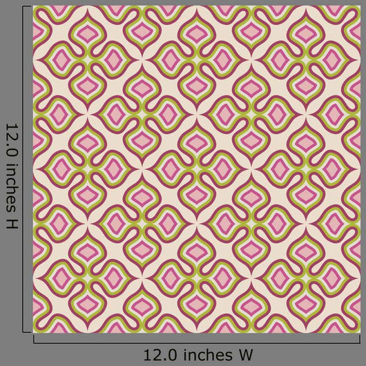 Seamless Floral Texture Wall Decal