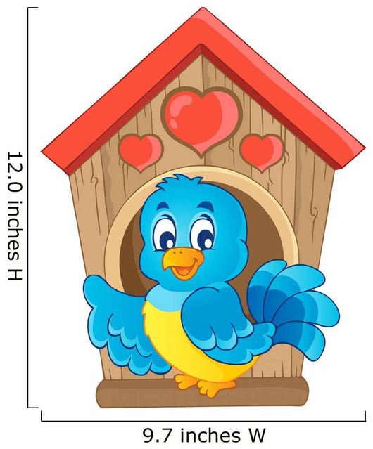 Bird Nesting Box Theme Wall Decal