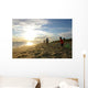 Family Playing Beach Wall Decal