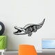 nile crocodile black white Wall Decal