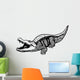 nile crocodile black white Wall Decal