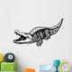 nile crocodile black white Wall Decal