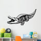 nile crocodile black white Wall Decal