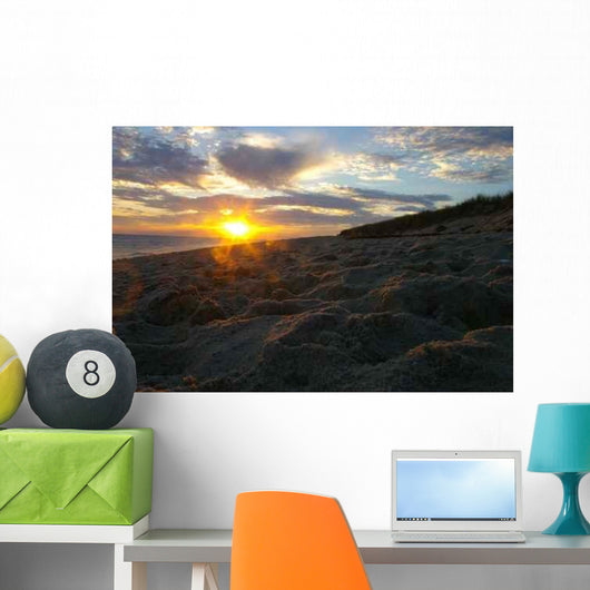 Nantucket Beach Sunset Wall Decal