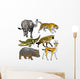 Set with Wild African Wall Stickers