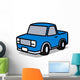 Cartoon Car 02 Blue Wall Mural