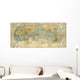 Vintage World Map Wall Mural