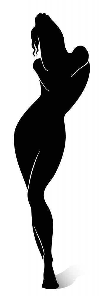 Female Silhouette Wall Decal