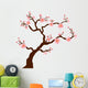 Sakura (Cherry) tree blossom isolated on white Wall Decal