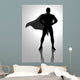 Silhouette Illustration Superhero Posing