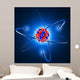 3d atom Wall Mural