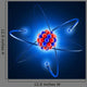 3d atom Wall Mural
