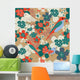 Seamless Birds & Flowers Wall Decal