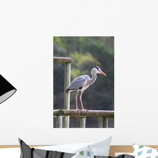 Heron Cendre Wall Mural