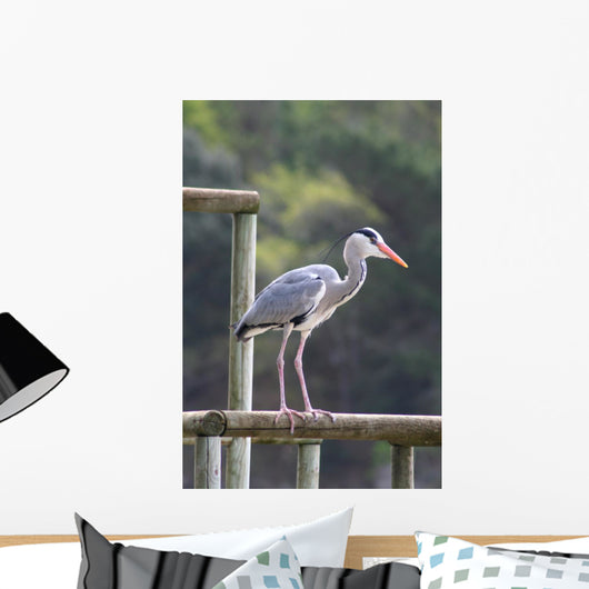 Heron Cendre Wall Mural