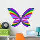 Butterfly Rainbow Abstract Design-farfalla Arcobaleno Astratto Wall Decal