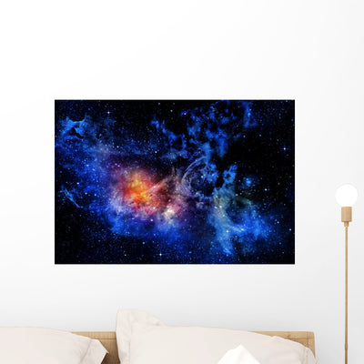 Starry Deep Outer Space shown on a wall