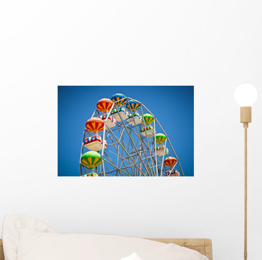 Close-up Colorful Ferris Wheel