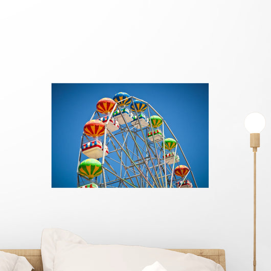 Close-up Colorful Ferris Wheel