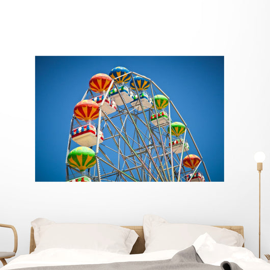 Close-up Colorful Ferris Wheel