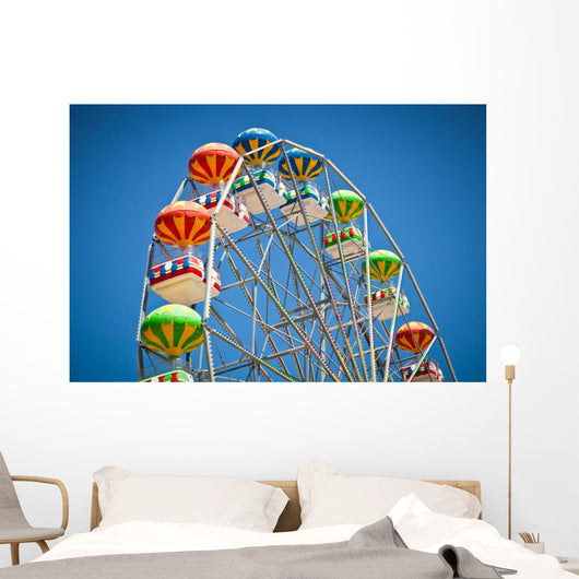 Close-up Colorful Ferris Wheel