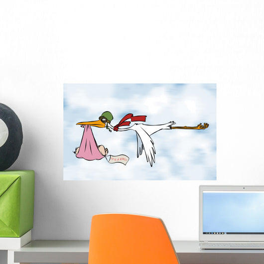 It's A Girl! Wall Mural
