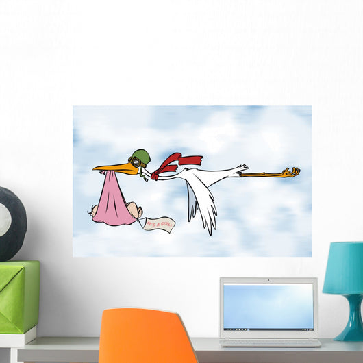 It's A Girl! Wall Mural