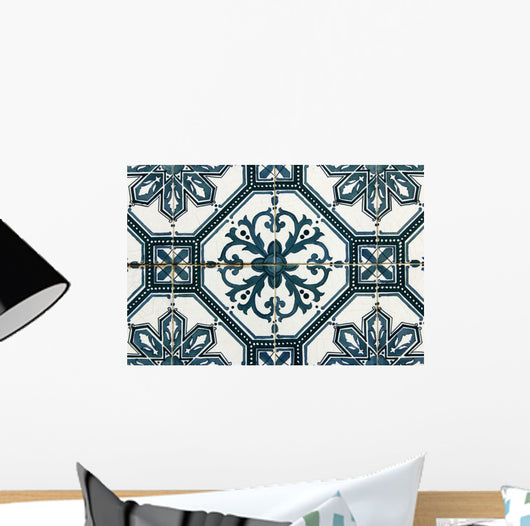 Green Azulejos Portuguese Tiles Wall Decal