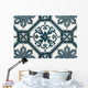 Green Azulejos Portuguese Tiles Wall Decal