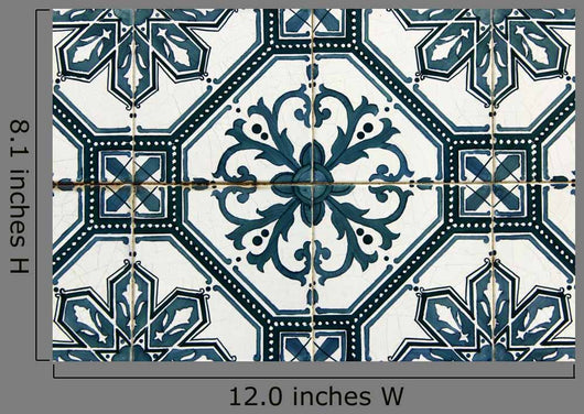 Green Azulejos Portuguese Tiles Wall Decal