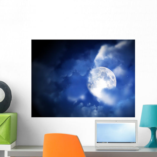 Moon Night Sky 9 Wall Mural