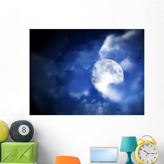 Moon Night Sky 9 Wall Mural